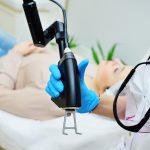 woman starting a non-surgical eye lift in Arlington