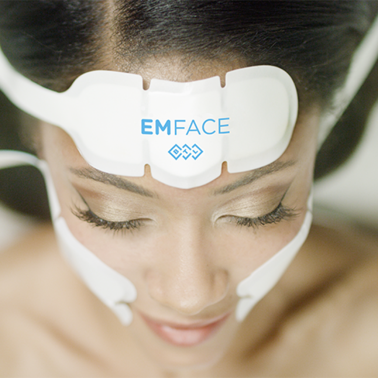 patient getting emface treatment in Arlington