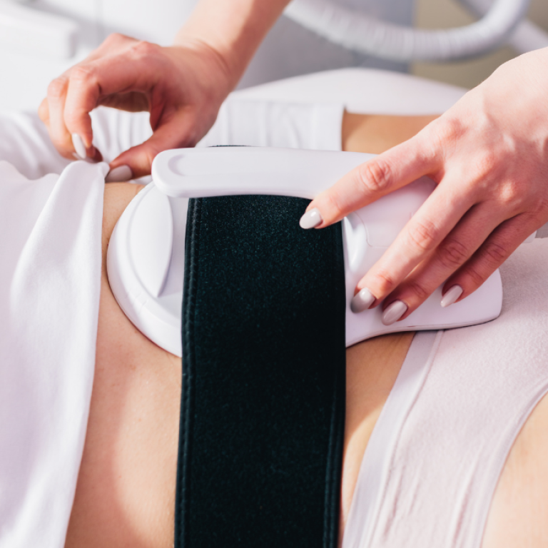 Emsculpt for muscle building and fat reduction in Arlington
